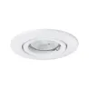 Quality Encastr. orientable max.50W 12V GU5,3 51mm Blanc/Tôle d´aci...