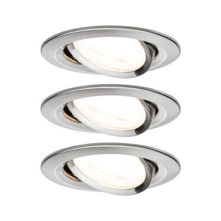 Kit enc Nova rond ori LED 3 nivgrad 3x6,5W 230V GU10 51mm Acier br/...