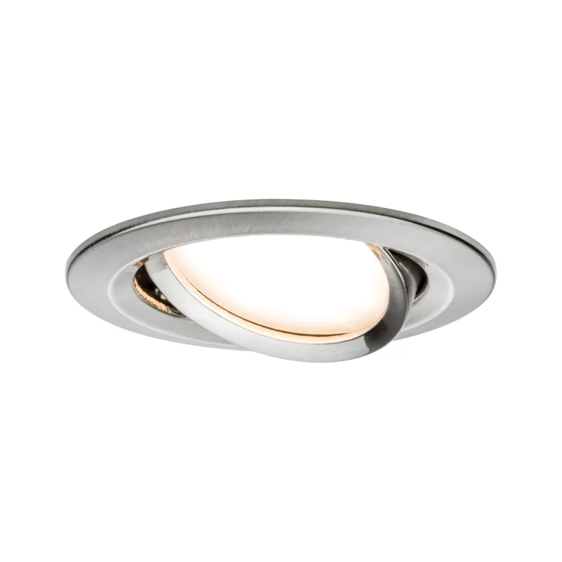 EBL Base rd orientable LED 3 niv grad 3x5W 230V GU10 51mm Acier bro...