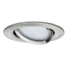 EBL Base rd orientable LED 3 niv grad 3x5W 230V GU10 51mm Acier bro...