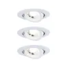 Kit encastrés 3-stepdim orientable LED 3x6W 3000K 230V blanc dépoli...