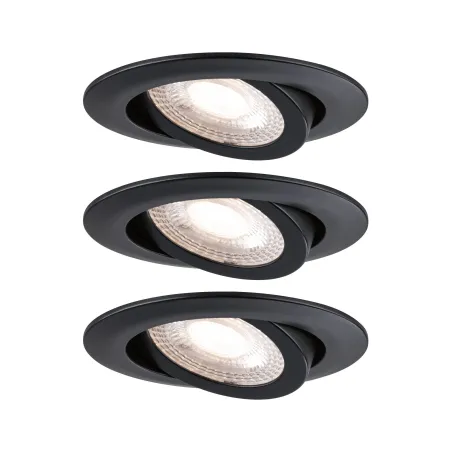 Kit Encastré 3-stepdim orienta. LED 3x6W 3000K 230V Noir mat/plasti...
