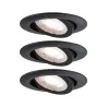 Kit Encastré 3-stepdim orienta. LED 3x6W 3000K 230V Noir mat/plasti...