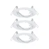 Kit ENC orientables max. 3x40W GU10 230V Blanc/Métal - Pas cher