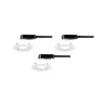 Kit ENC orientables max. 3x40W GU10 230V Blanc/Métal - Pas cher