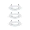 Kit Encastrés fixe max. 3x40W GU10 230V Blanc/Métal - Pas cher