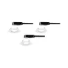 Kit Encastrés fixe max. 3x40W GU10 230V Blanc/Métal - Pas cher