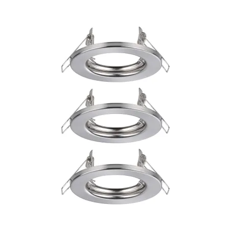 Kit Encastrés fixe max. 3x40W GU10 230V Acier brossé/Métal - Pas cher