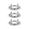 Kit Encastrés fixe max. 3x40W GU10 230V Acier brossé/Métal - Pas cher