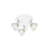 applique plafonnier patere orientable blanc et chrome