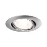 Base encastré orientable max10x10W GU10 230V 51mm acier brossé/méta...