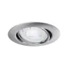 Base encastré orientable max10x10W GU10 230V 51mm acier brossé/méta...