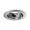 Base encastré orientable max10x10W GU10 230V 51mm acier brossé/méta...