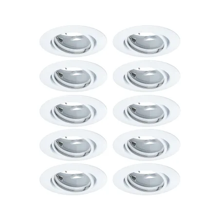 Base encastré orientable max10x10W GU10 230V 51mm blanc/métal - Pas...