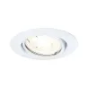 Base encastré orientable max10x10W GU10 230V 51mm blanc/métal - Pas...