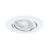 Base encastré orientable max10x10W GU10 230V 51mm blanc/métal - Pas...