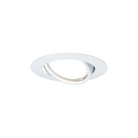 Kit base enc orientable 1x5W 230V GU10 51mm Blanc/métal - Pas cher