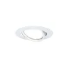Kit base enc orientable 1x5W 230V GU10 51mm Blanc/métal - Pas cher