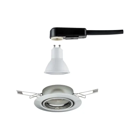 Kit base enc orientable 1x5W 230V GU10 51mm acier brut/métal - Pas ...