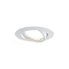 Kit enc Base Coin orientable 1x5W 230V 51mm blanc/métal - Pas cher