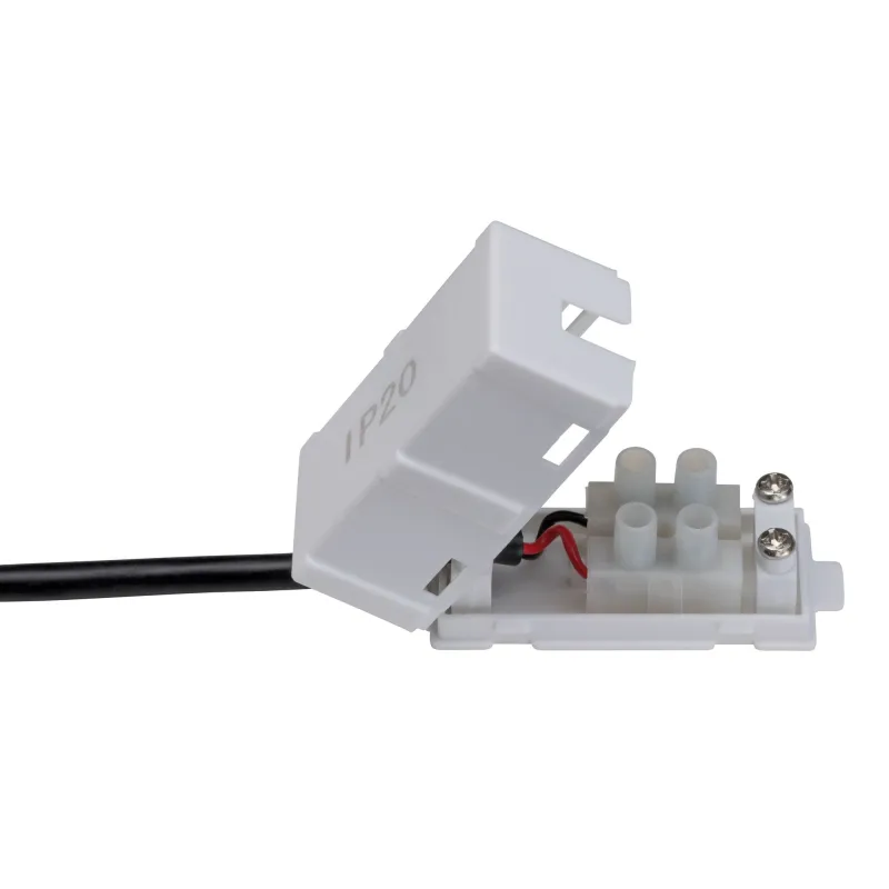 Kit enc Base Coin orientable 1x5W 230V 51mm blanc/métal - Pas cher