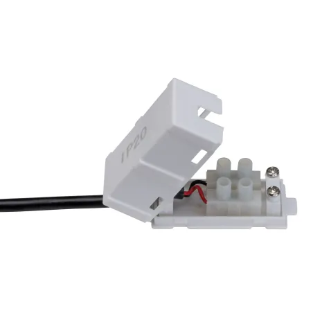 Kit enc Base Coin orientable 1x5W 230V 51mm blanc/métal - Pas cher