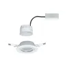 Kit enc Base Coin orientable 1x5W 230V 51mm blanc/métal - Pas cher