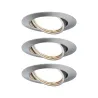 EBL Base rd orientable LED 3x5W 230V GU10 51mm Acier br./Métal - Pa...