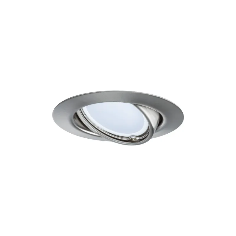 Enc Base Coin LED orientable 3x5W 230V 51mm Acier br./Métal - Pas cher