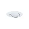 EBL Base rd orientable LED 3x5W 230V GU10 51mm blanc/métal - Pas cher
