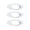 EBL Base Coin orientable LED 3 niv grad 3x5W 230V 51mm Blanc/métal ...