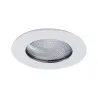 Encastr. Meuble Verre structuré max.20W 12V G4 66mm Blanc/Tôle d´ac...