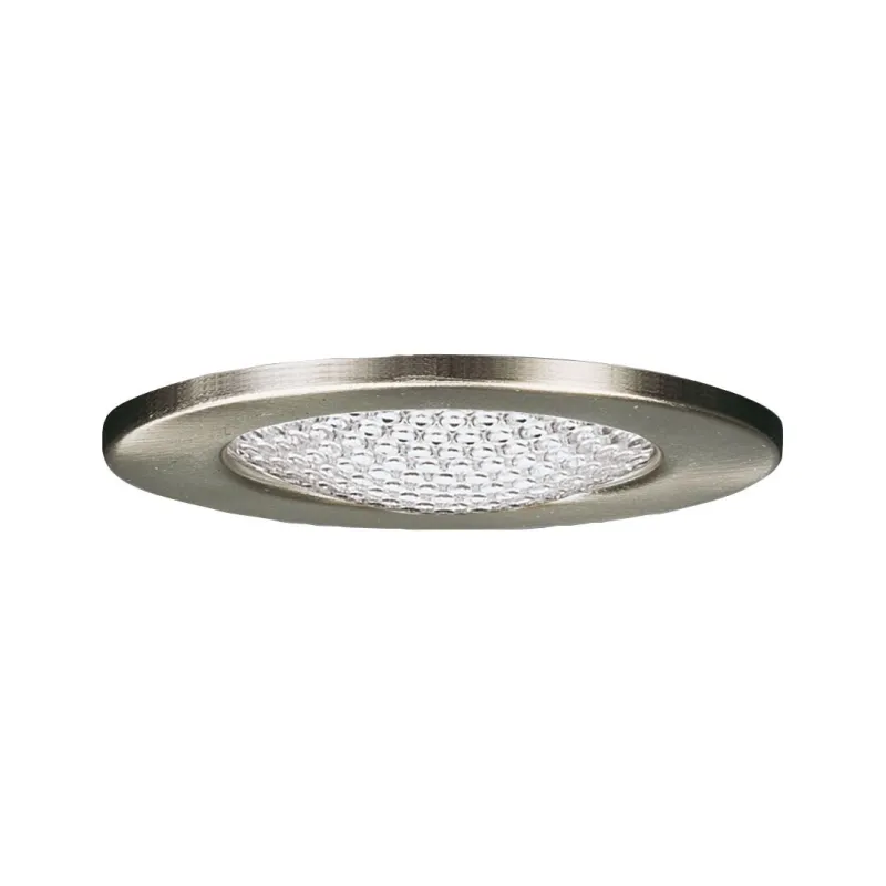 Enc. Meuble Verre structuré max.20W 12V G4 66mm Acier bros./Tôle d´...