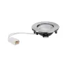 Enc. Meuble Verre structuré max.20W 12V G4 66mm Acier bros./Tôle d´...