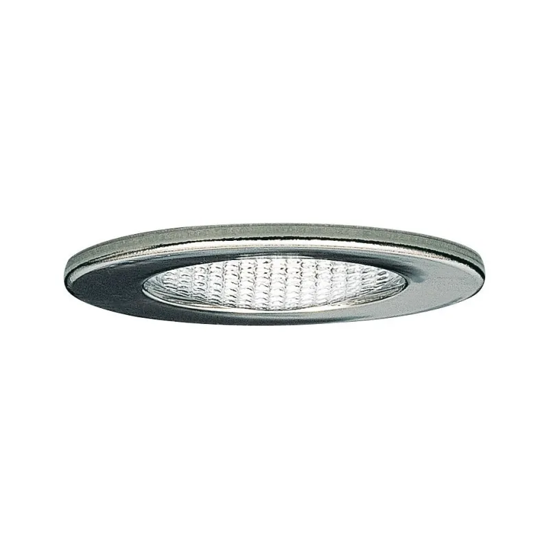 Encastr. Meuble Verre structuré max.20W 12V G4 66mm Chrome/Tôle d´a...