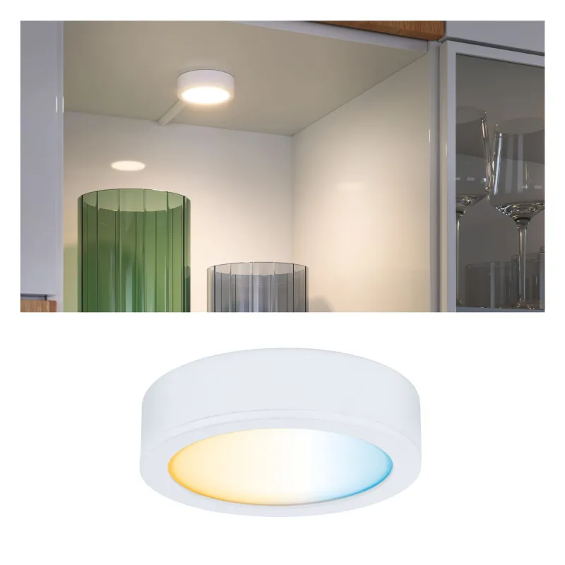 Clever Connect Spot Disc 1x2W 2700- 6500K tunable White 12V Blanc d...
