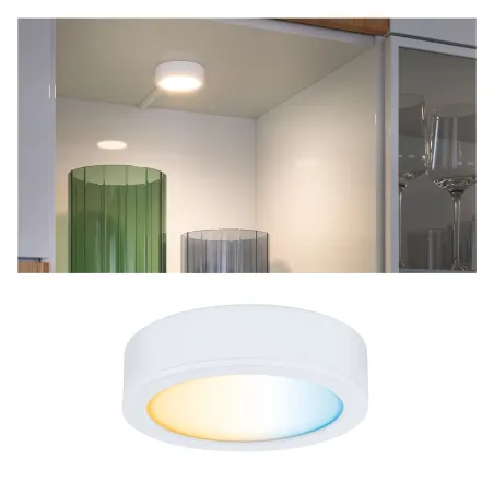Clever Connect Spot Disc 1x2W 2700- 6500K tunable White 12V Blanc d...