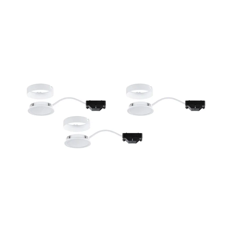 Kit Meuble Pukk 3x3W 210lm 12/230V 2700K Plastique/Blanc - Pas cher