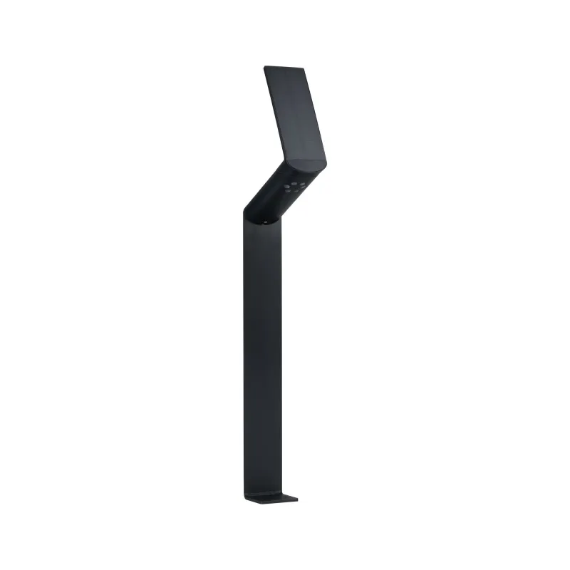 Borne luminaire solaire ext Ilias IP44 3000K 100lm détect mouvement...