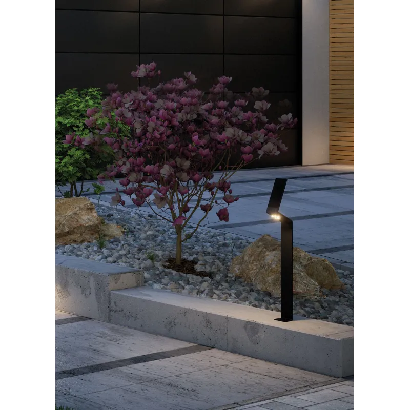 Borne luminaire solaire ext Ilias IP44 3000K 100lm détect mouvement...