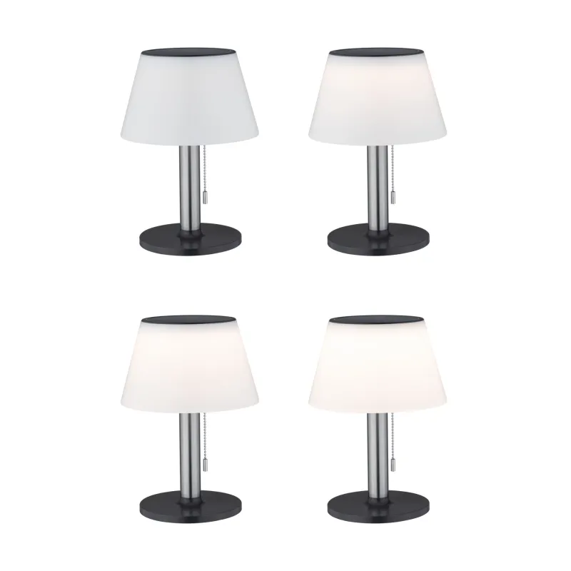 Lampe à poser solaire ext. Lillesol IP44 3000K 100lm 3-niv grad ino...