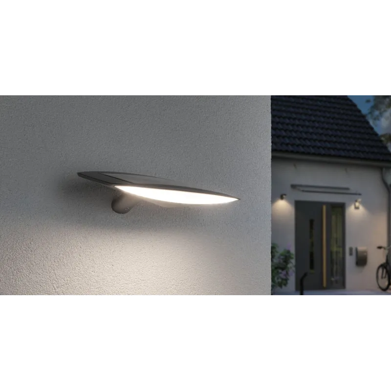 Applique solaire extérieur Kiran IP44 3000K 600lm détecteur de mouv...