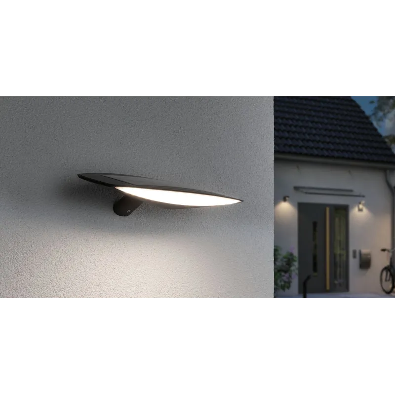 Applique solaire extérieur Kiran IP44 3000K 600lm détecteur de mvt ...