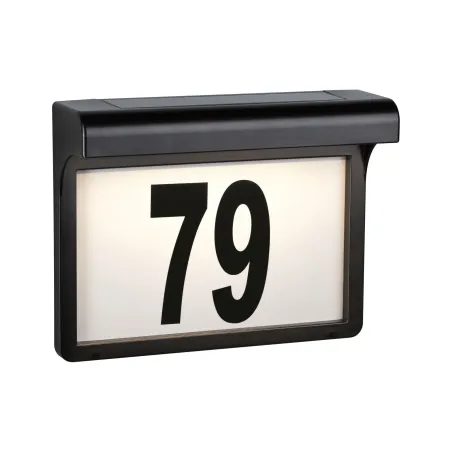 Applique num de maison solaire Dayton II IP44 3000K Noir - Pas cher