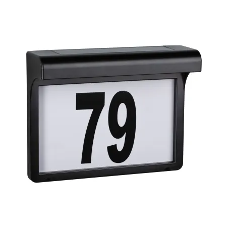 Applique num de maison solaire Dayton II IP44 3000K Noir - Pas cher