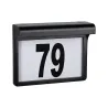 Applique num de maison solaire Dayton II IP44 3000K Noir - Pas cher