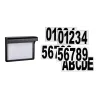 Applique num de maison solaire Dayton II IP44 3000K Noir - Pas cher