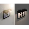 Applique num de maison solaire Dayton II IP44 3000K Noir - Pas cher