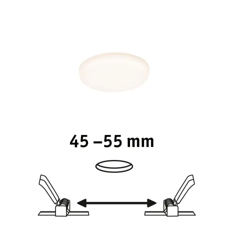 Pann ENC Veluna VariFit IP44 4,5W 3000K 75mm synthétique - Pas cher