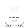 Pann ENC Veluna VariFit IP44 4,5W 3000K 75mm synthétique - Pas cher